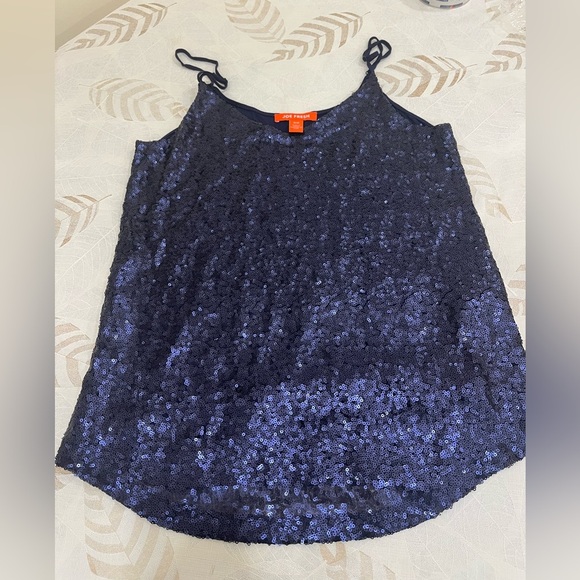 Women Sleeveless Sparkle Shimmer Tops - Picture 2 of 4